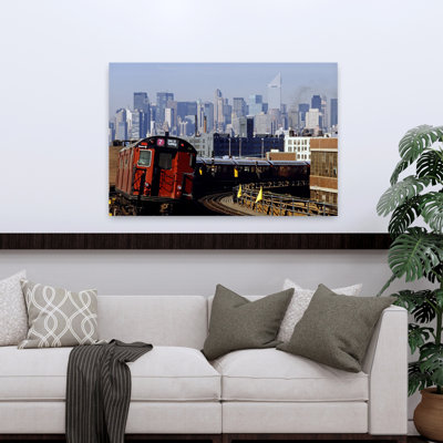 1980S Midtown Flushing Subway Train Queens New York City Ny Usa Classic Retro Vintage City Wall Art