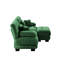 Canapé modulaire Cloud Couch pour le salon, canapé 2 places en chenille avec 2 coussins lombaires et 2 coussins décoratifs, canapé rembourré à accoudoirs larges avec repose-pieds convertible-1560391147
