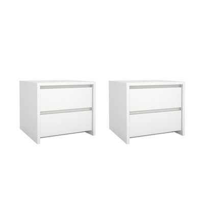 Ensemble de 2 tables de chevet 2 tiroirs l 17,20 po Bourquin