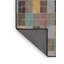 Tapis orange à motif/brun/olive à aire-956060170