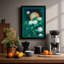 Moonlit Chrysanthemum Botanical 1 Piece Single Picture Frame Wall Art-136621632-136621635