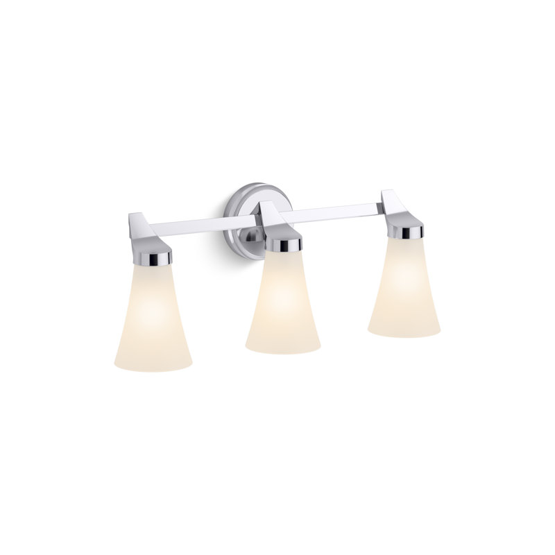 Simplice 22-5/8 In. Three-Light Sconce, Polished Chrome