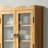 39.37"Retro 4 Door Wall-Mounted Cabinet, Featuring Two Layers Of Storage Space And An Open Hook Rack Space,Suitable For Bathrooms, Kitchens, Dining Rooms,Natural-369543915