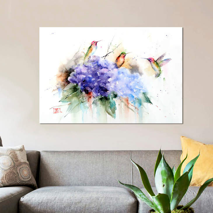 Heavenly by Debi Coules - Painting on Canvas, 20.32 cm H x 30.48 cm W, No Frame