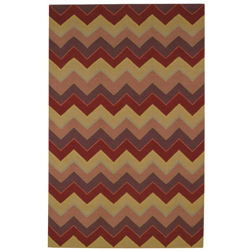 Zineb Performance Flatweave Wool Chevron Indoor Rug, Rectangle 7' x 9'6"