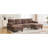 U-Shaped In Brown Chenille, Featuring Dual Chaise Lounges, Storage Pockets And Armrest Pillows For A Comfortable Home Atmosphere 103.5" Chenille Fabric With Pillows, Ideal Peaceful-977977231