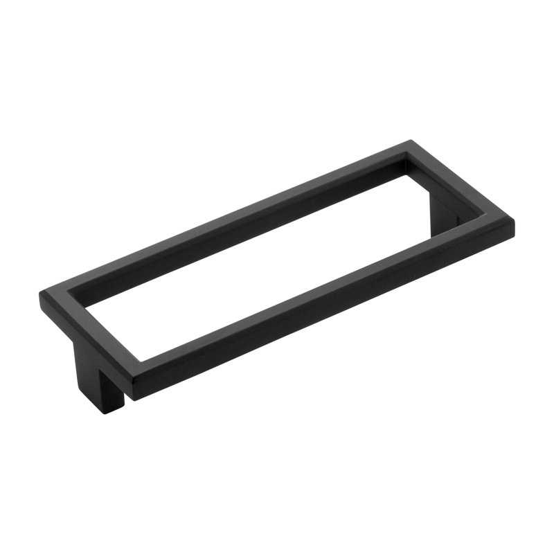Bijou Precedent Collection Pull 4-1/16 Inch Centre to Centre, Matte Black