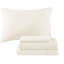 Ensemble de literie de chambre à coucher bleu 12 pièces - Draps en coton, édredon, coussins décoratifs, jupe de lit géométrique pour un style classique,