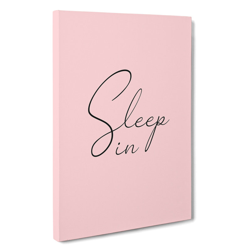 Sleep In - Wrapped Canvas, 50cm H x 35cm W x 3cm D
