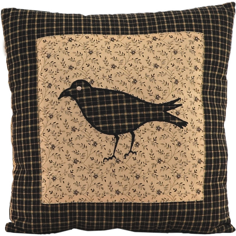 Kettle Grove Appliqued Reversible Throw Pillow