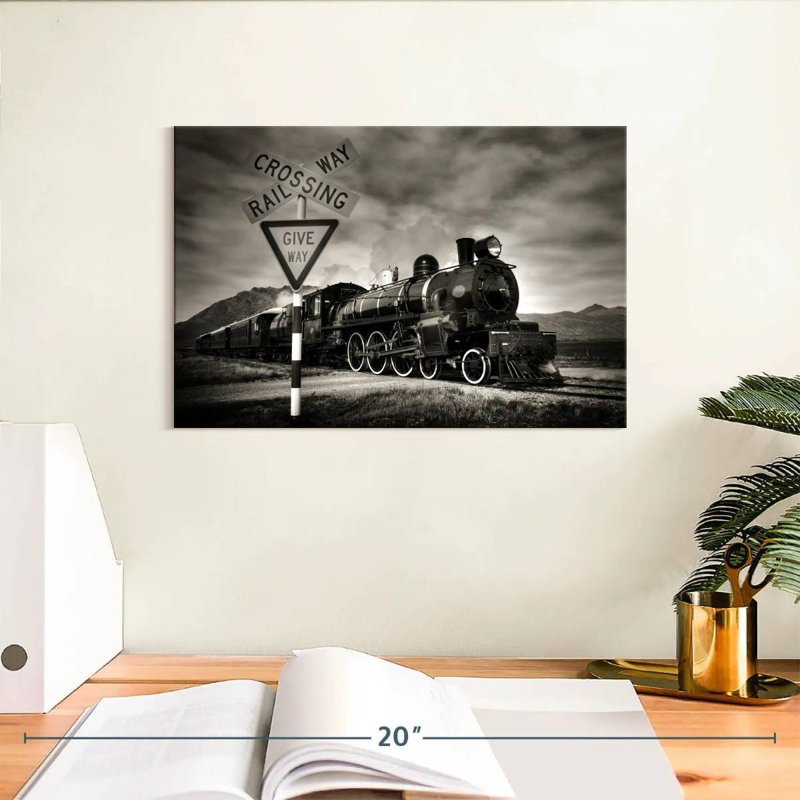 Mehar Rail Crossing, 8" H x 12" W