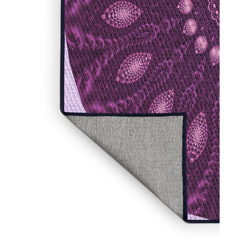Tapis 100% à motifs lavables à la machine 2989 Pat822-pur, Rectangle 5 pi x 8 pi