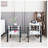 3-Piece Coffee Table,Square Glass Tea Table-90870841