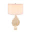Lampe de table D15x29,3 "avec abat-jour tambour et base en marbre (assemblage de l'abat-jour requis)