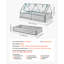 Raised Garden Bed with Cover, 6 x 3 x 1 ft, Rectangular Galvanized Metal Planter Box Kit Outdoor, with PE Greenhouse Cover & Gloves, Rustproof Alu-Zinc, for Growing Flowers Vegetables, Silver