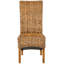 Chaise d'appoint en rotin noyer clair