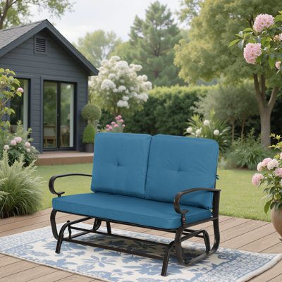 Banc d'extérieur en métal avec coussins Craigmore