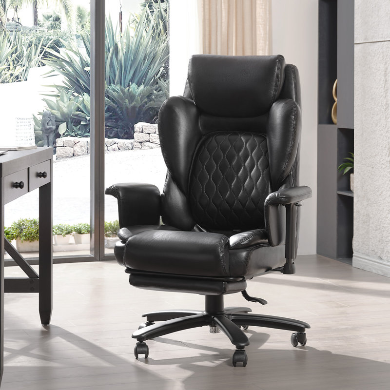 Executive Chair with Headrest, Black