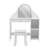 Girls Vanity Set with Mirror & Stool, Kids Makeup Table for Ages 3-9, 3 LED Light Modes, Drawer & Shelves, Durable MDF-1541584481