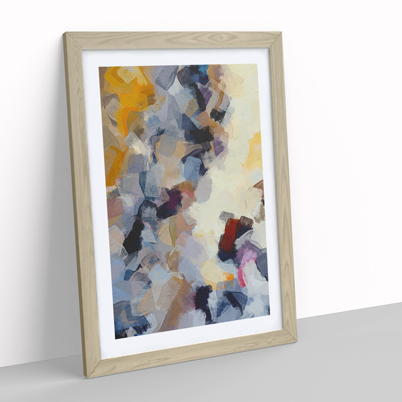 Bend And Break - Single Picture Frame Print, 34cm H x 25cm W x 2cm D, Oak