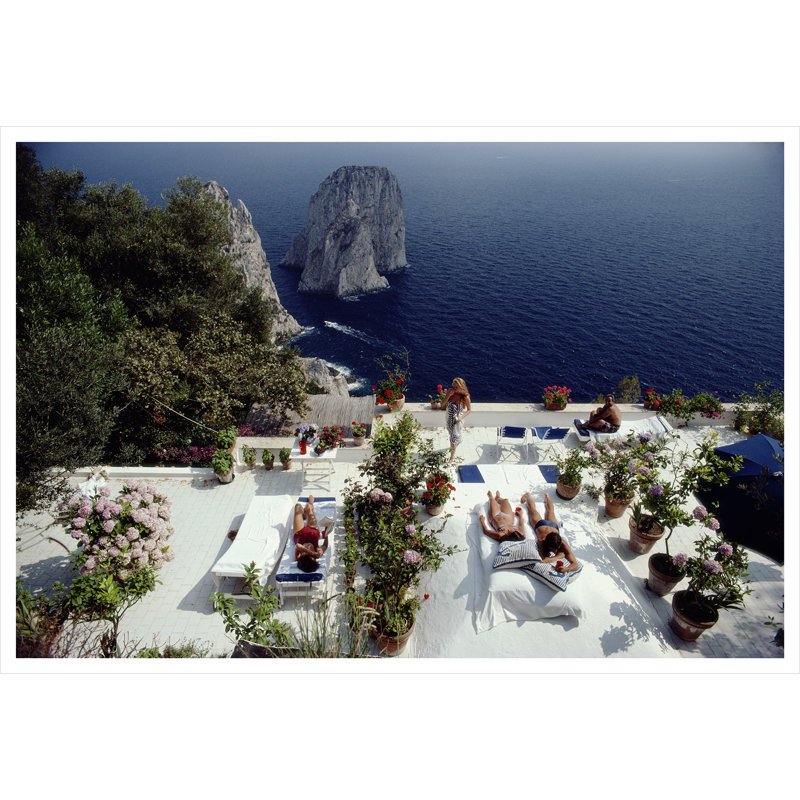 Il Canille Print by Slim Aarons, Unframed, 32.5" H x 48.5" W x 0.1" D