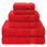 Ensemble de serviettes de bain luxueuses 100% coton turque 6 pièces, très doux et absorbant