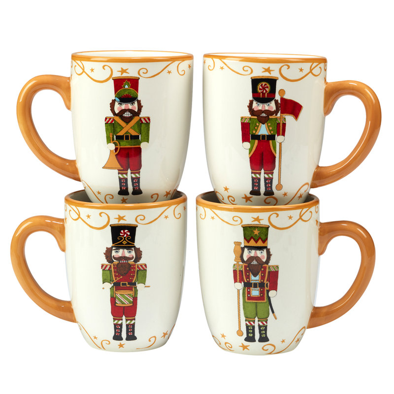 Certified International Holiday Magic Nutcracker 19 oz. Mugs, Set of 4 - Thumbnail 3