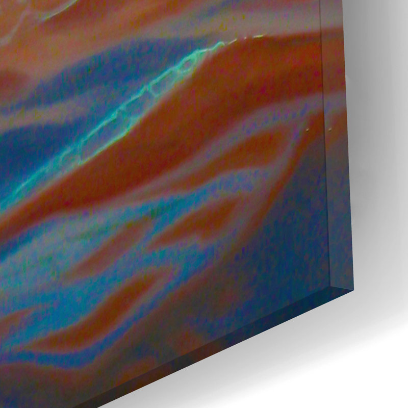 «Red Solid» de Valery Vecu Quitard par Red Barrel Studio®, art mural en verre acrylique, ACR-39949