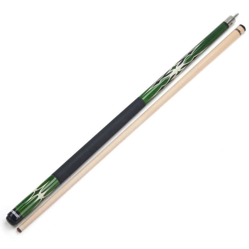 58" Green Canadian Maple 2-Piece Billiard Pool Cue Stick