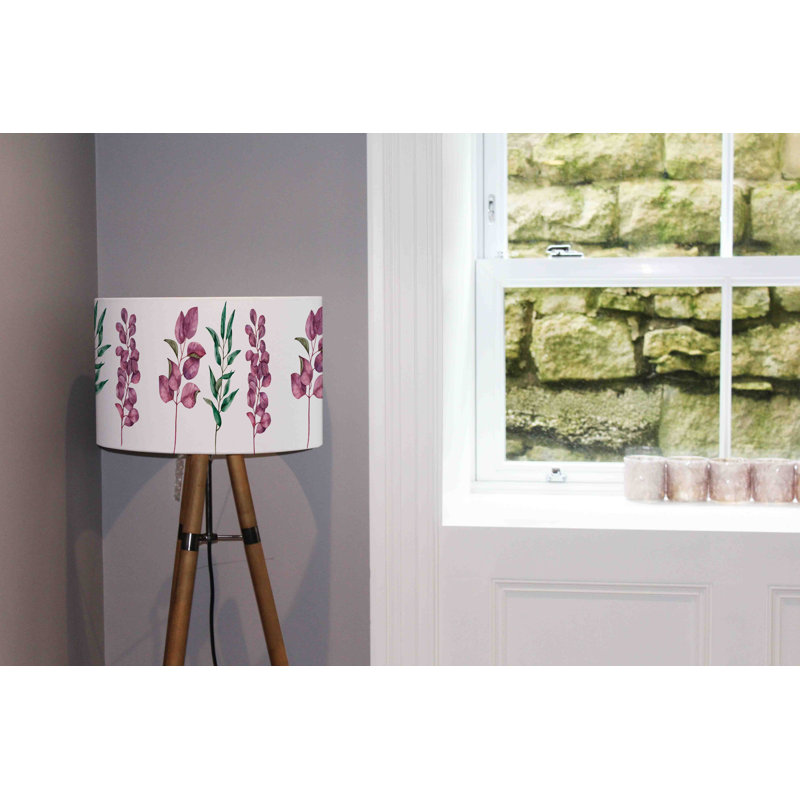 Cotton Drum Lamp Shade ( Uno ), 22cm H x 25cm W x 25cm D