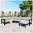 U-Shaped Multi-Person Outdoor Sofa Set, Suitable For Gardens, Backyards, And Balconies.-817464058