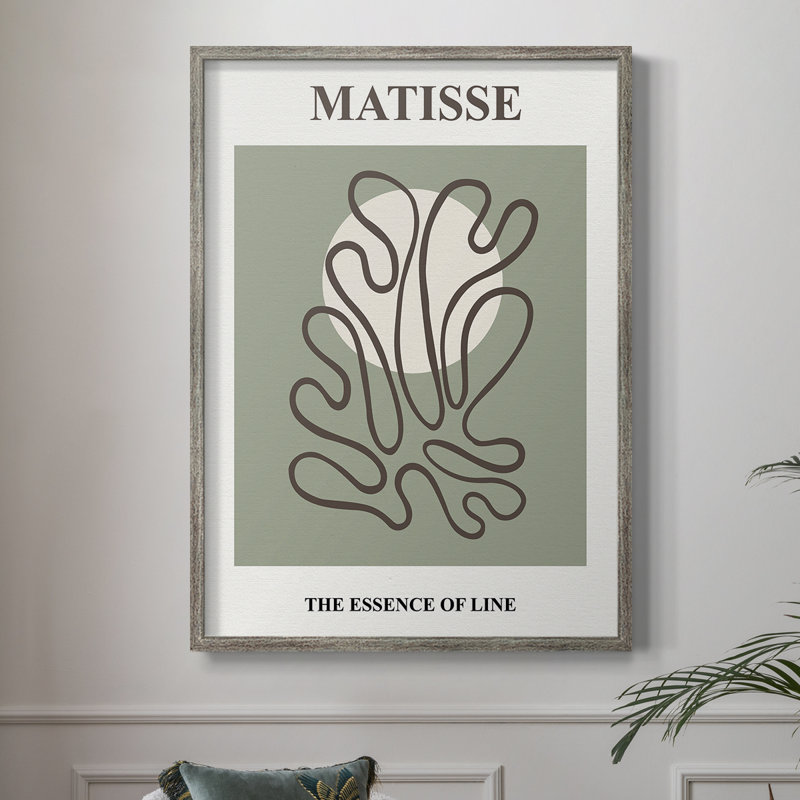 Matisse CX III, reproduction d'art encadrée - bois massif, H 11 po x l 9 po