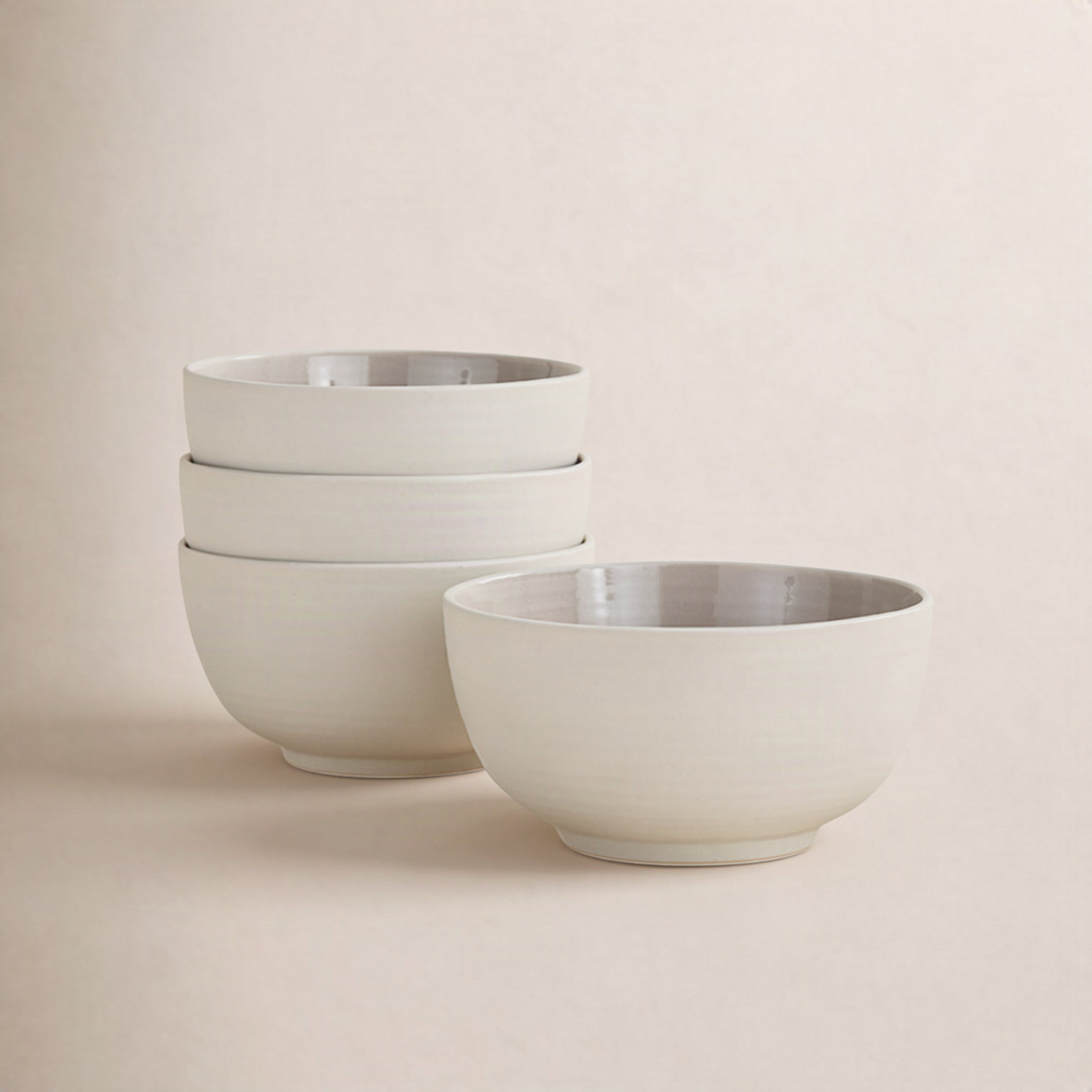 Tillerson Stoneware Cereal Bowl, Light Gray