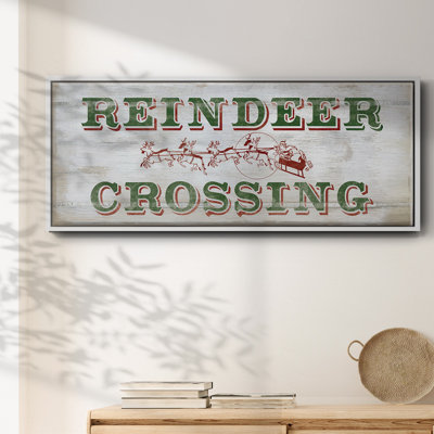 Renne croisée - toile encadrée