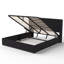 Structure de lit plateforme tapissier avec rangement relevable-187016809-187016813