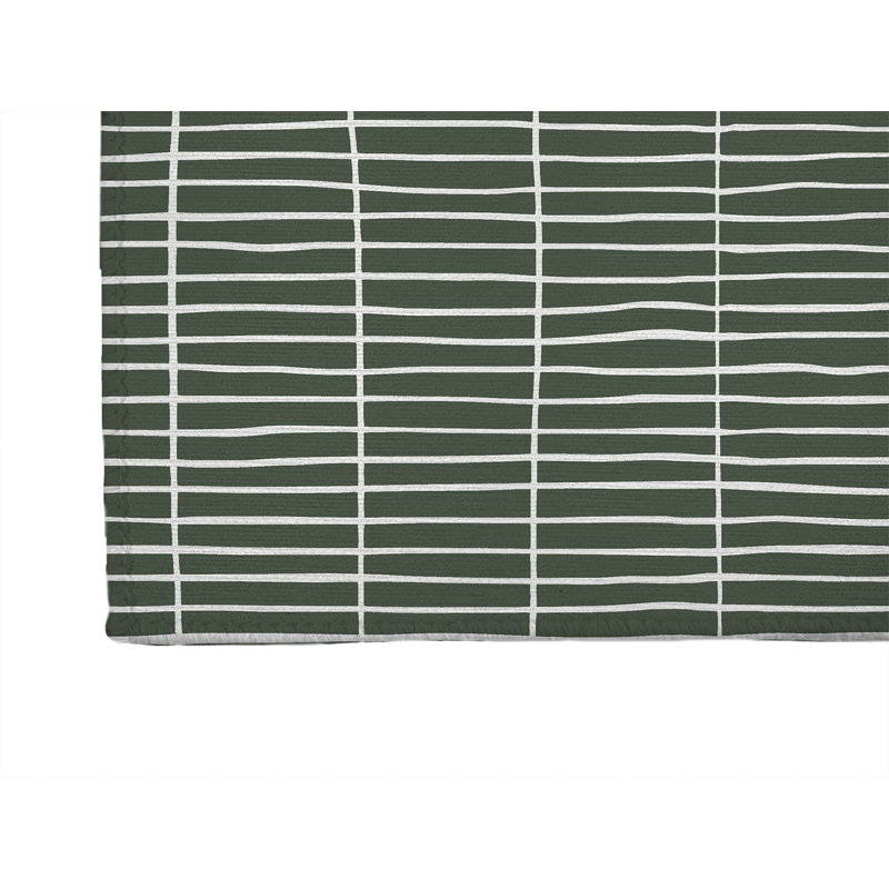 Snow Fence Non-Slip Outdoor Rug, Runner 2'6" x 8'