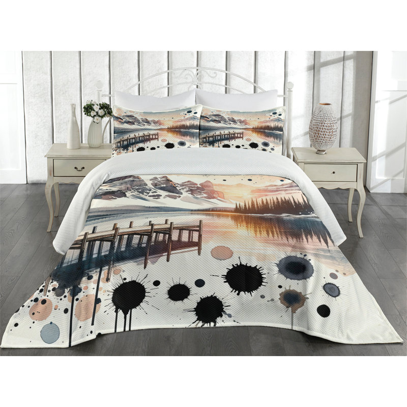 Polyester Coverlet, King Coverlet + 2 Standard Shams