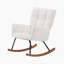 Chaise berçante rembourrée avec dossier haut Comfy-978874044