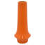 Vase décoratif Seny, col étroit, base évasée, céramique orange 16 po