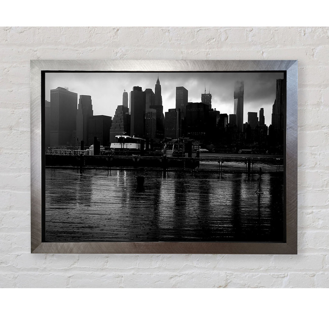 Hudson River New York B N W - Druck