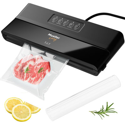 MuellerLiving Compact Vacuum Sealer Machine - Black