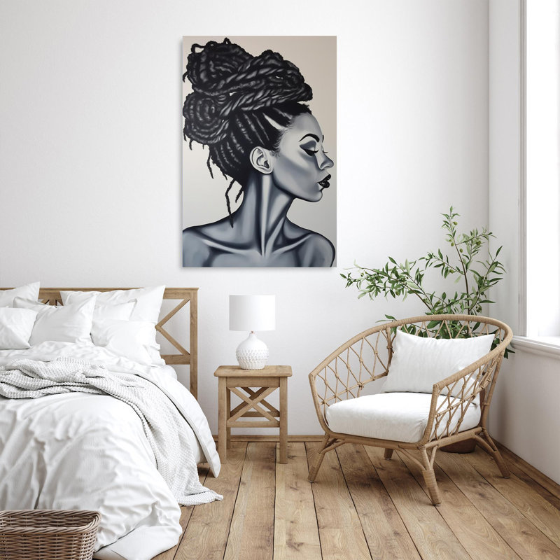 " Black Woman ", 14" H x 11" W x 1.25" D
