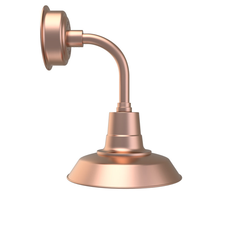 Paulina LED Barn Light, Solid Copper, 22.25" H x 12" W x 17.78" D