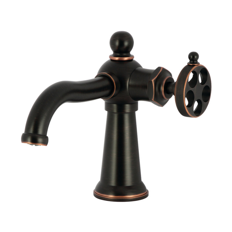 Robinet de salle de bain monotrou avec drain Wendell, Bronze de Naples