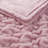 1 PC 50X60" Ruched Fur Throw Pink-121320024