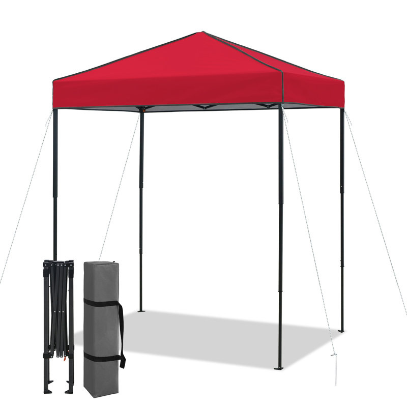 6x4 Canopy Tent, Heavy Duty Pop up Canopy with Carry Bag, Red