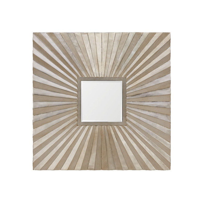 Hexham Wood Flat Wall Mirror