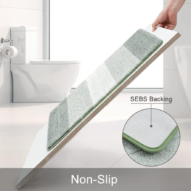 Ebern Designs Ehva Bath Rug with Non-Slip Backing