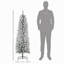 Arbre de Noël artificiel 5 pi avec 263 pointes enneigées, base en métal, arbre de Noël réaliste