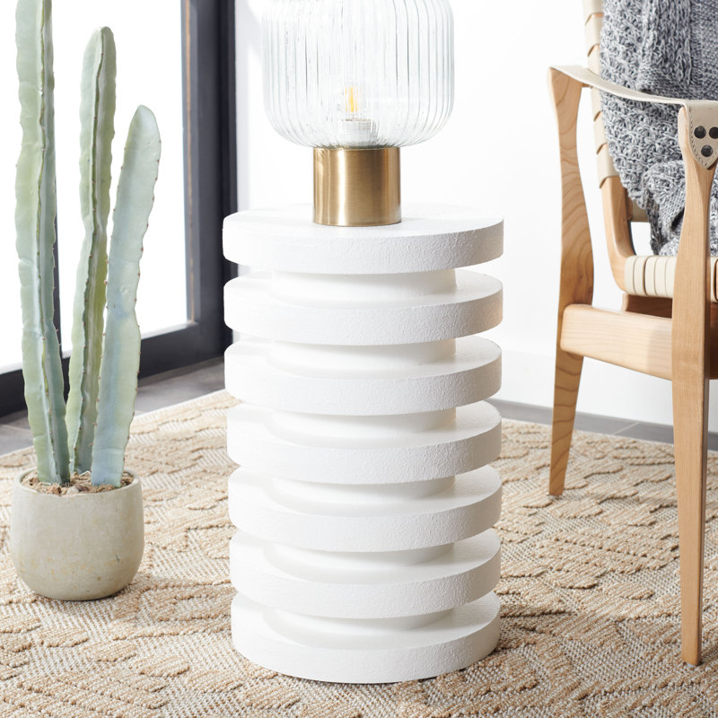 Romella End Table, White